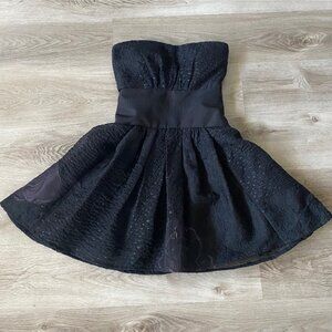 Carolina Herrera Mini Dress Strapless Tutu Black